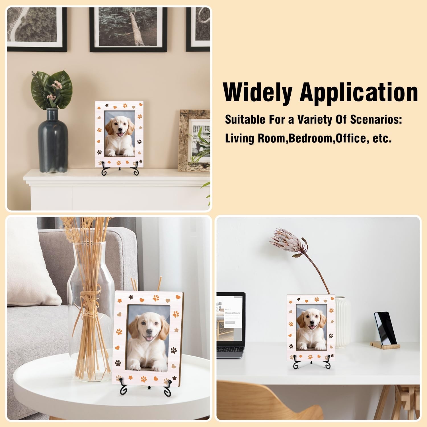 Pet Picture Frame Paw Print Photo Frame, Birthday Gifts Dog Lover Gifts for P…
