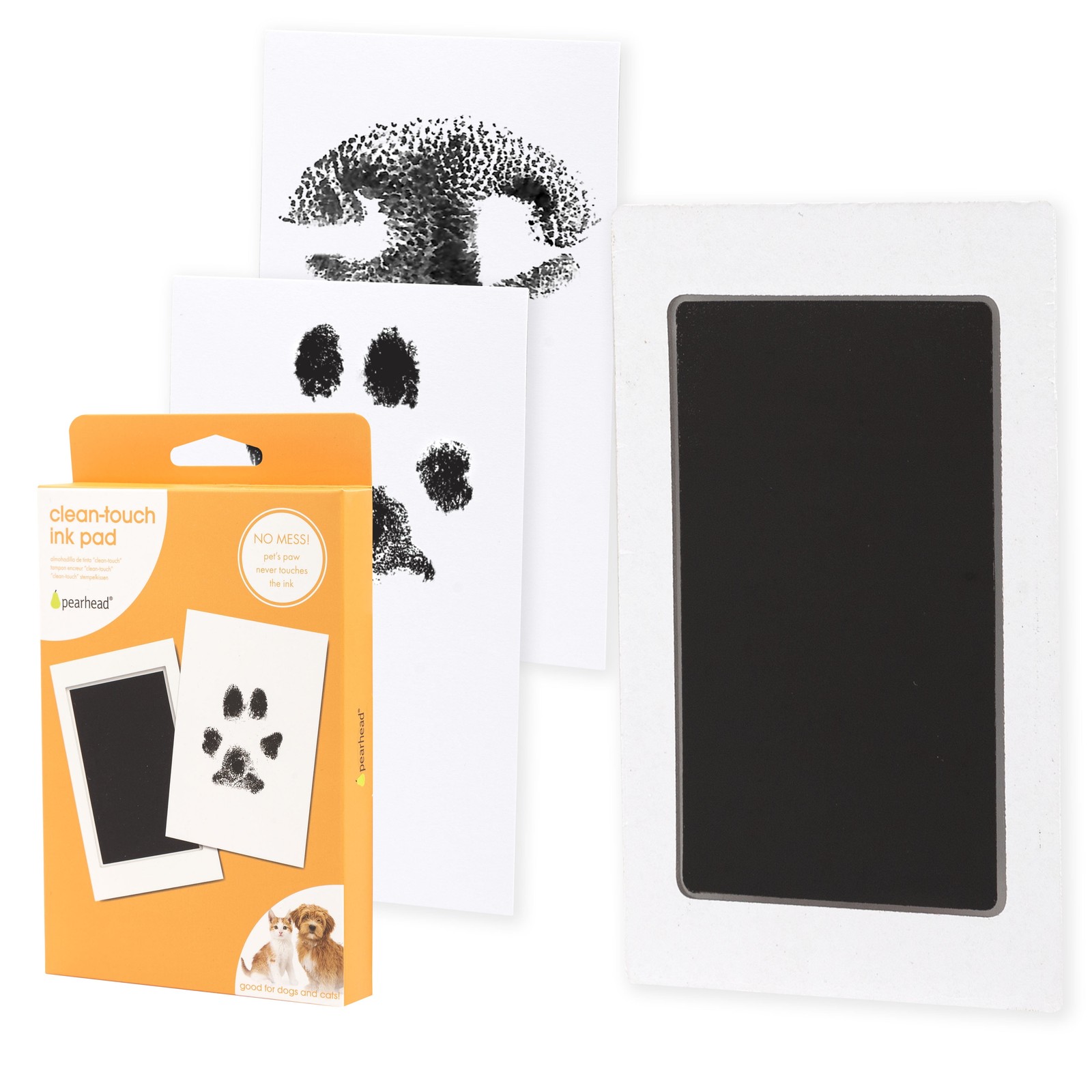 Pearhead Pet Paw Print Clean-Touch Ink Pad Kit with Imprint Cards for Cats or…