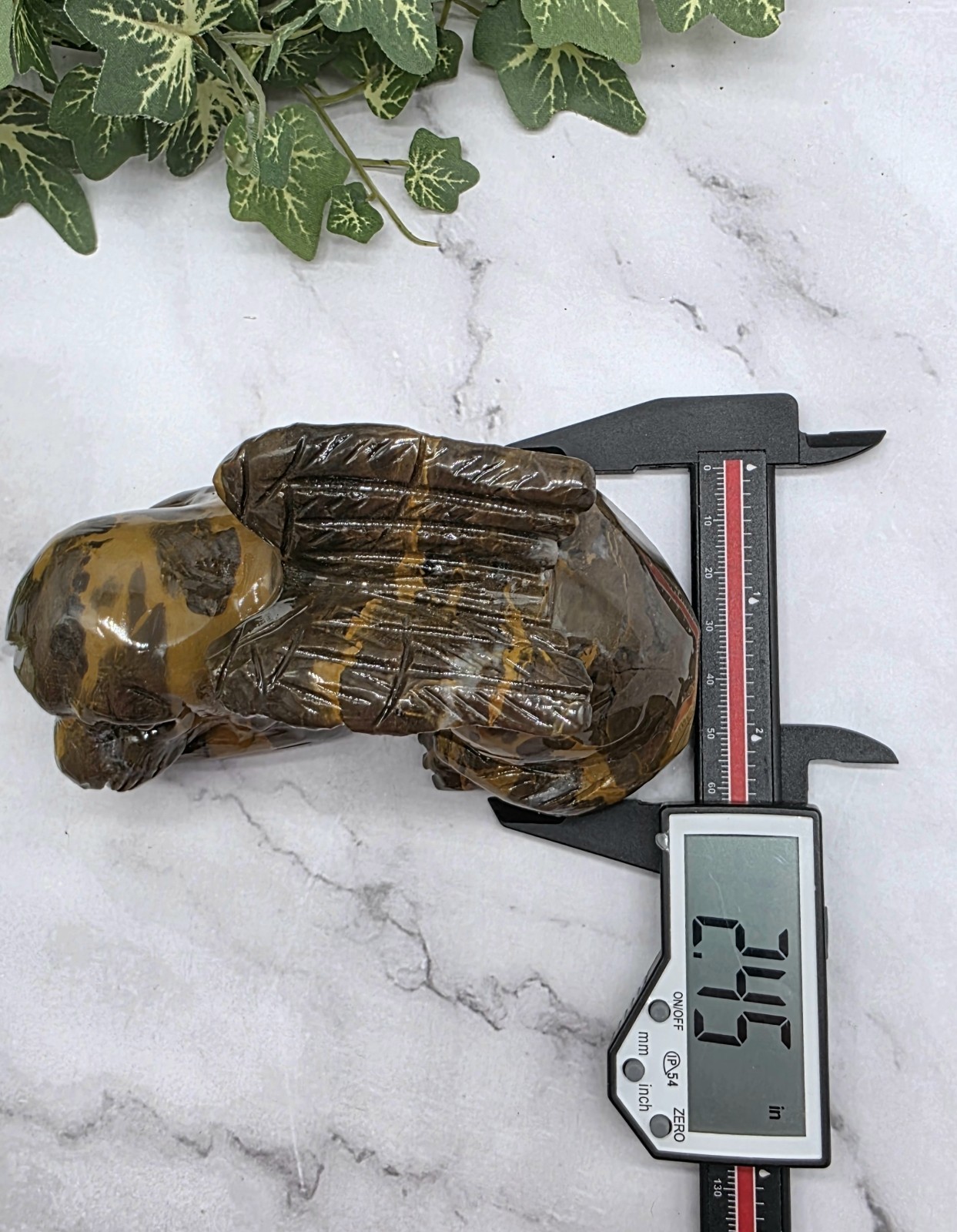 Mountain Jasper Winged Angel Dog – Pet Memorial Statue, Gemstone Pet Loss Gift