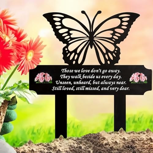 Butterfly Memorial Stake for Grave Decoration, Grave Markers testing Time
