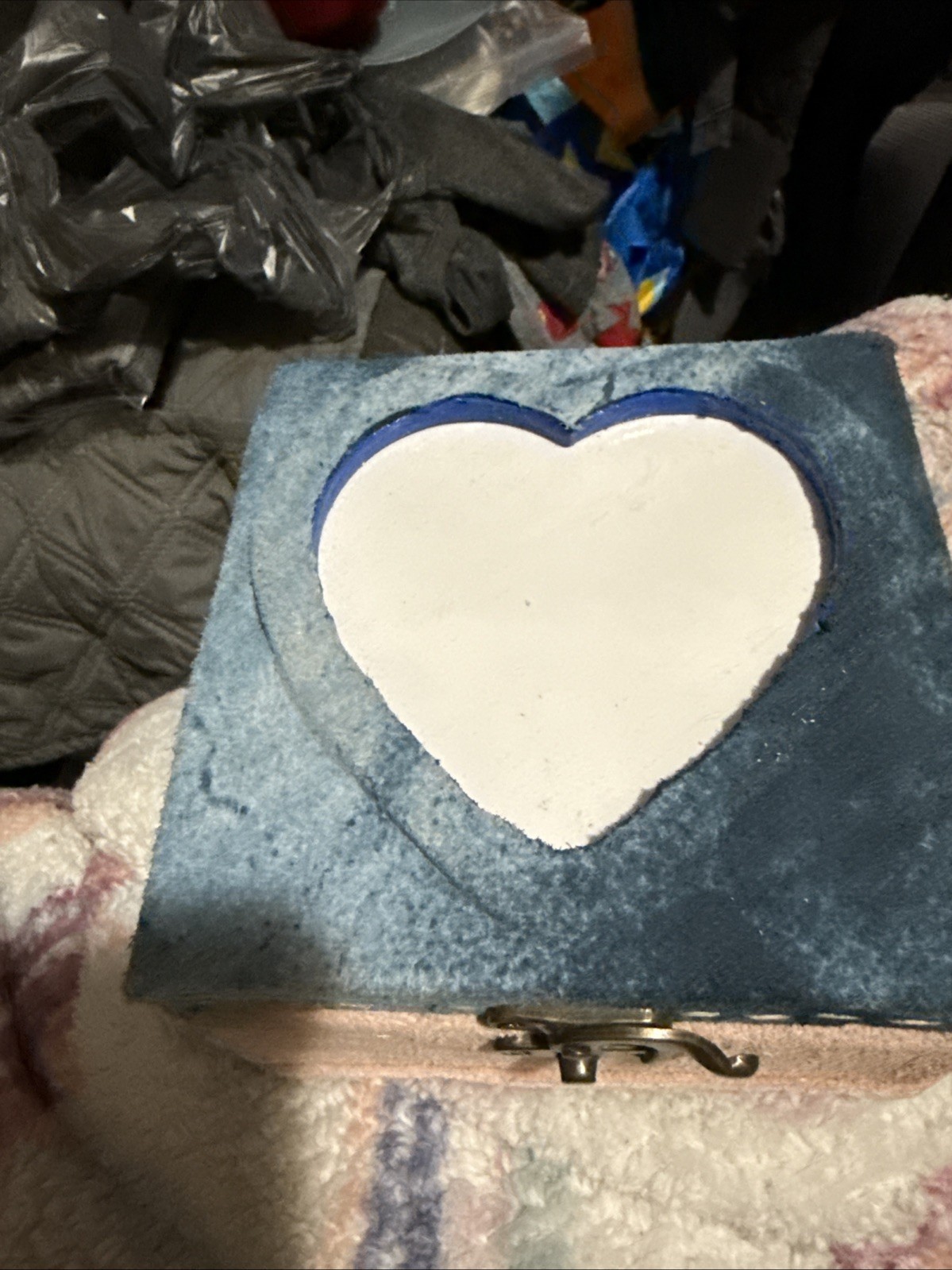 8” Square All Leather Box For Pet Ashes