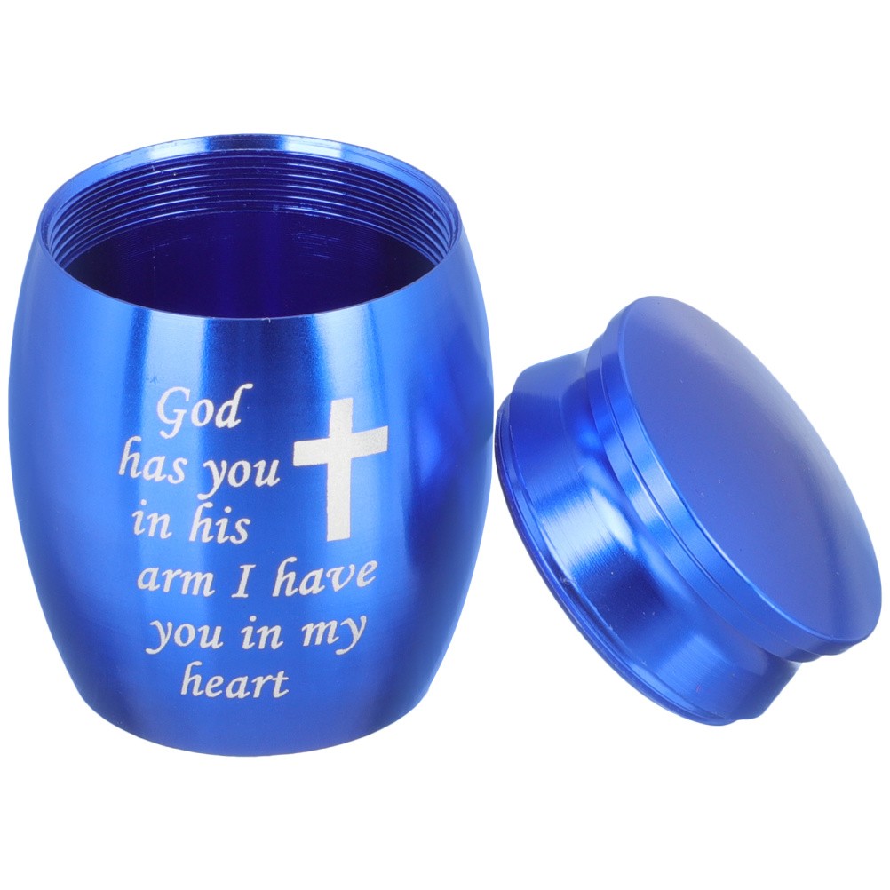 Cremation Box Metal for Pet Ashes Storage Jar Simple Design 1Pack