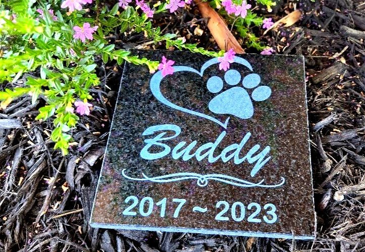 Pet Stone, Memorial, Grave Marker pet grave stone Headstone Dog cat Memorial 6×6