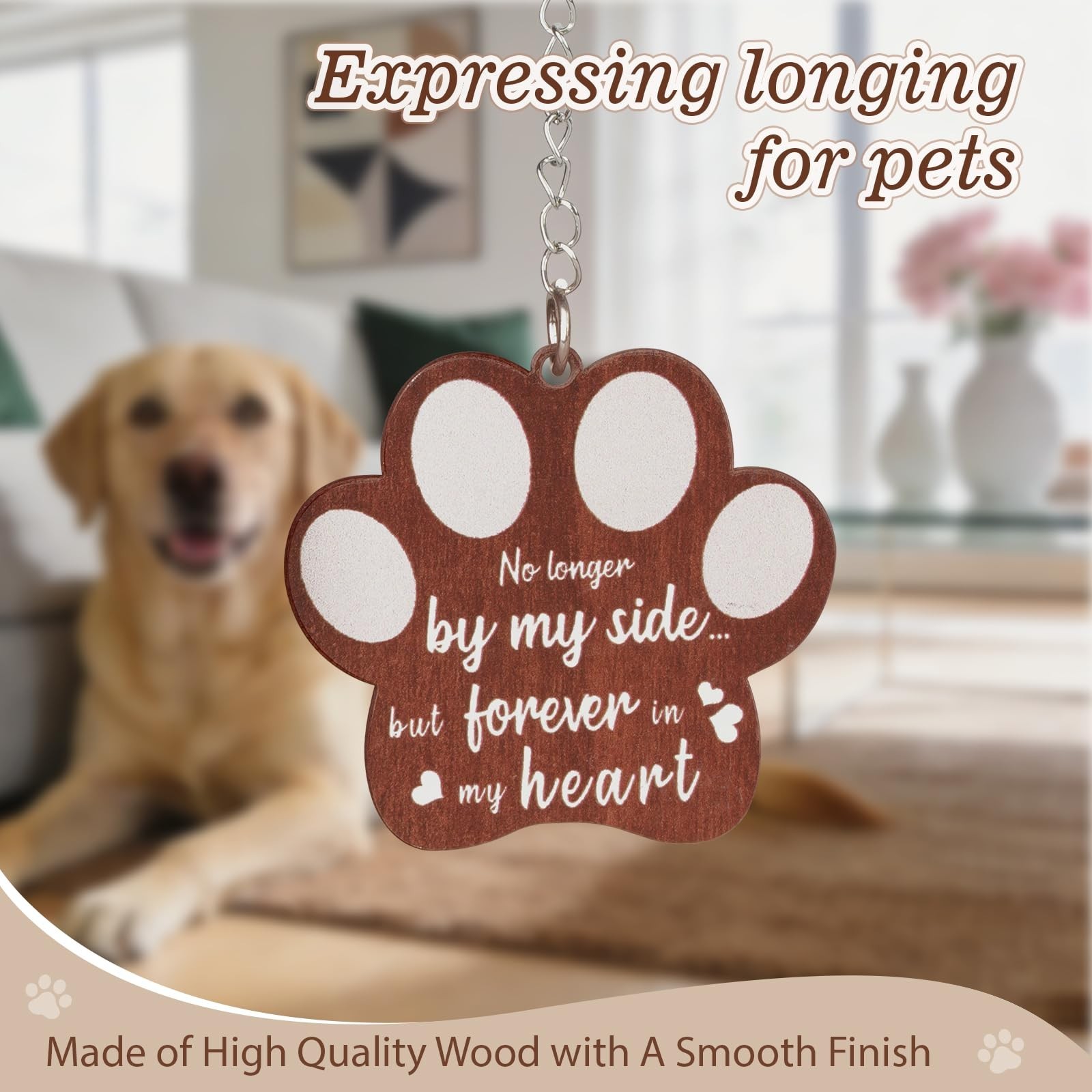 Dog Memorial Gifts for Loss of Dog, Rotating Wooden Picture Frame 4×6, Double…