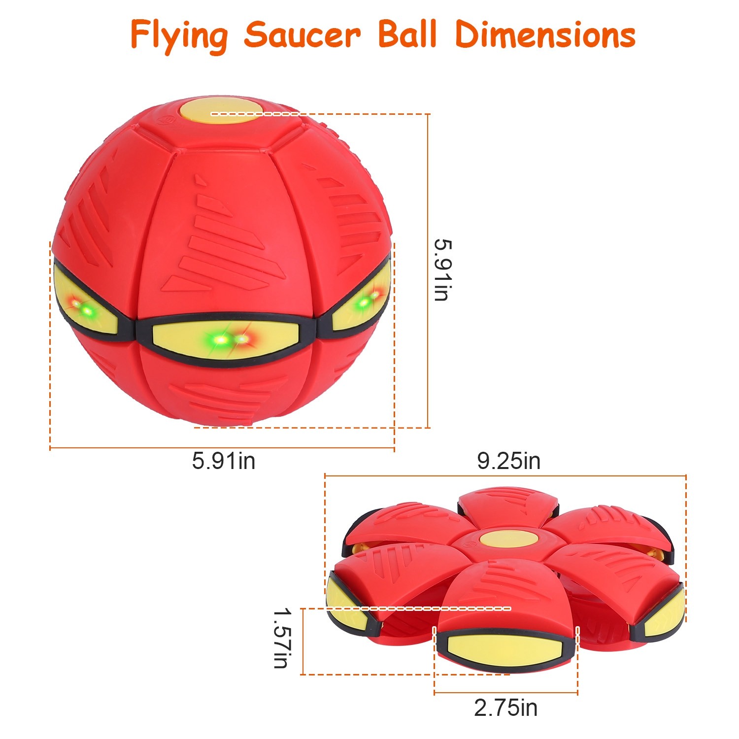 4 Pack Flying Saucer Ball Electric Colorful Flying Toy UFO Ball With LED Lights