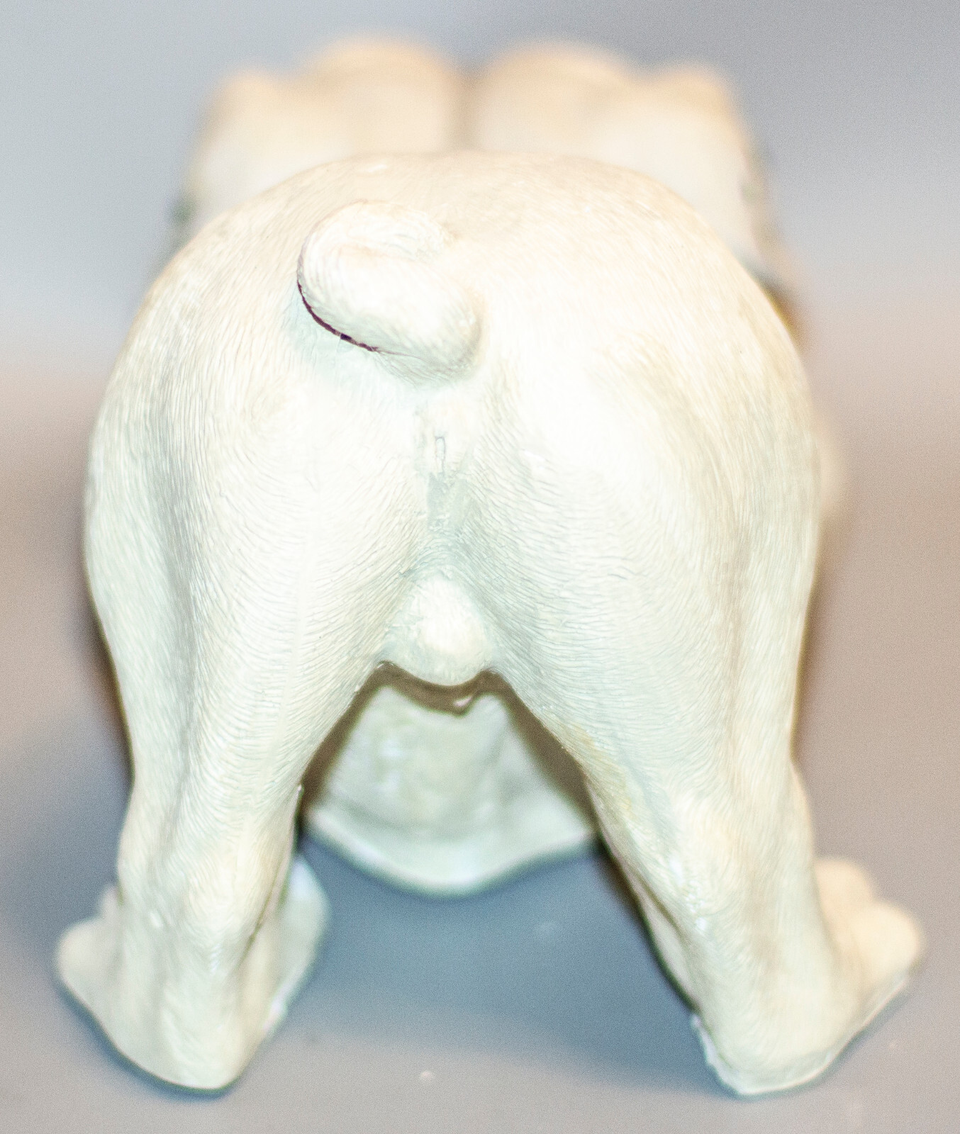 English Bulldog White Urn Pet Ashes Dog Memorial Casket Animal Loss Grave Decor