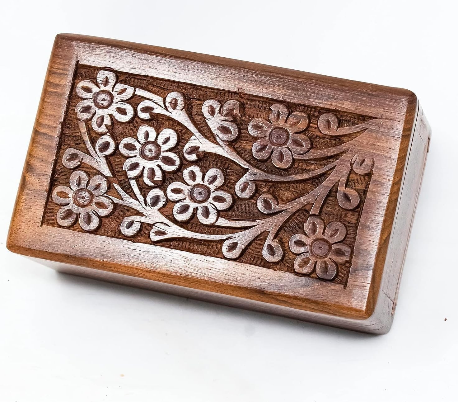 Small Wooden Cremation Rosewood Urn Box for Pet or Human Ashes Keepsake