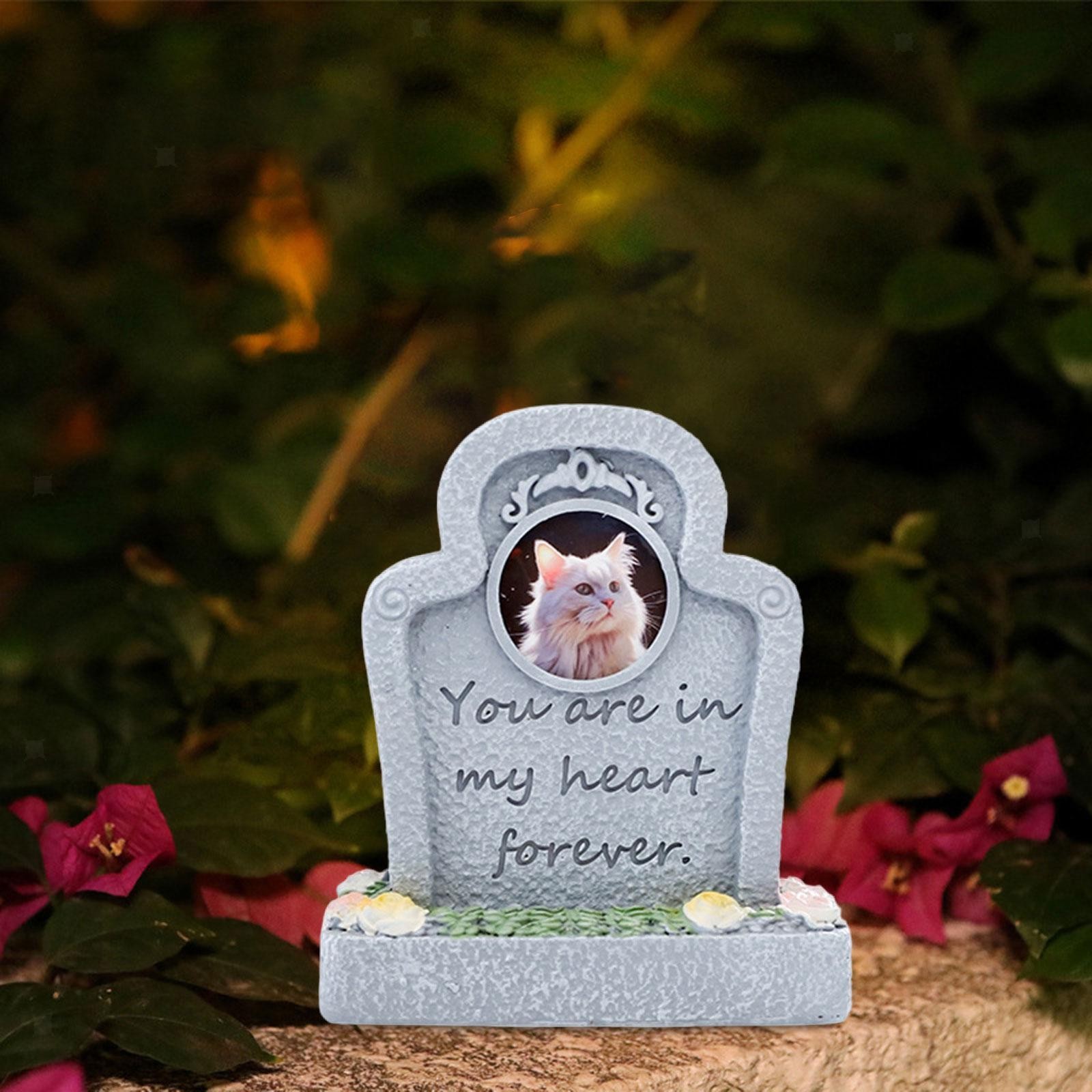 Monument for Memorial Pet Pet Tombstone Statue Loss of Pet Gift Cat Memorial