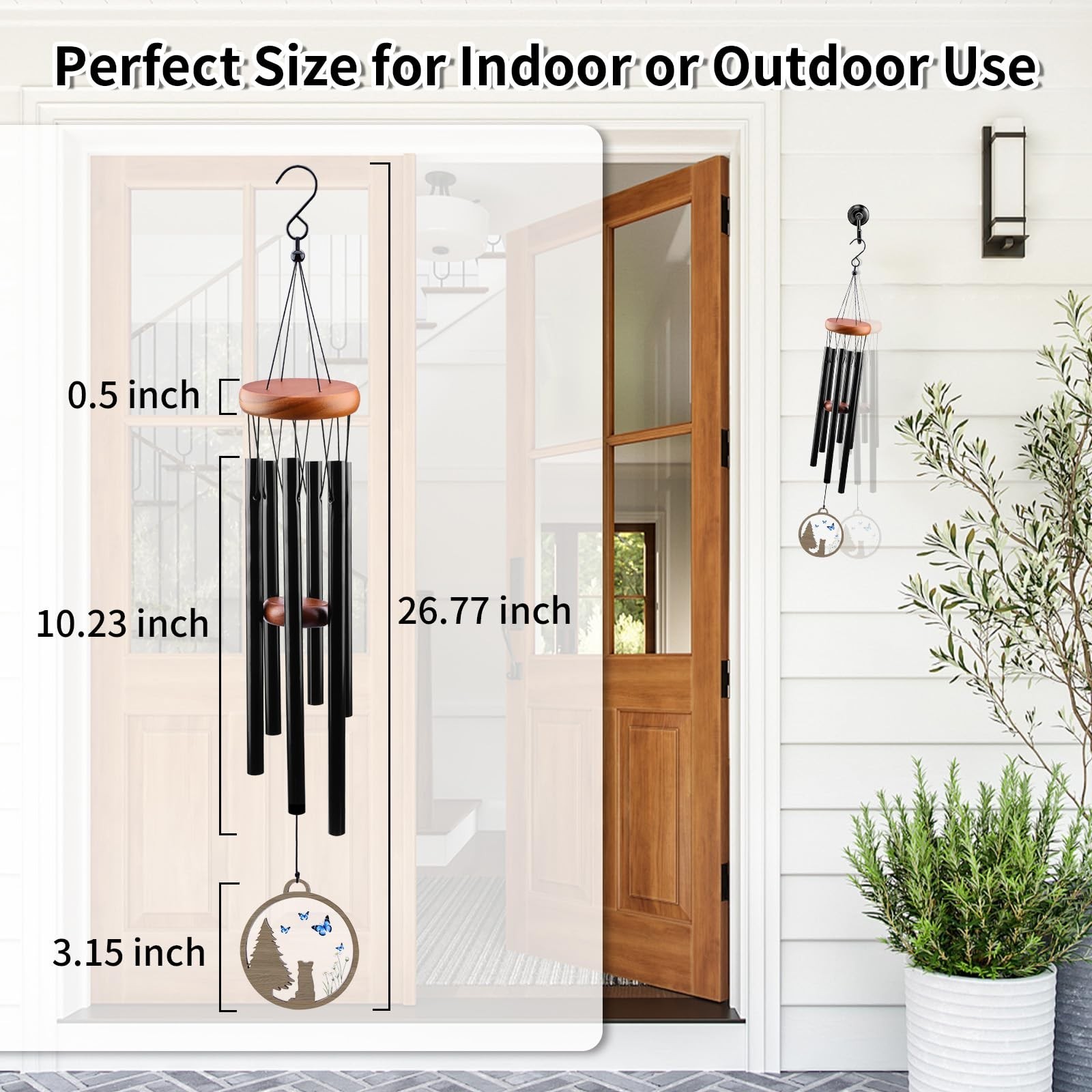 Pet Memorial Wind Chime – Dog Memorial Gifts for Loss of Pet, Loss of Pet