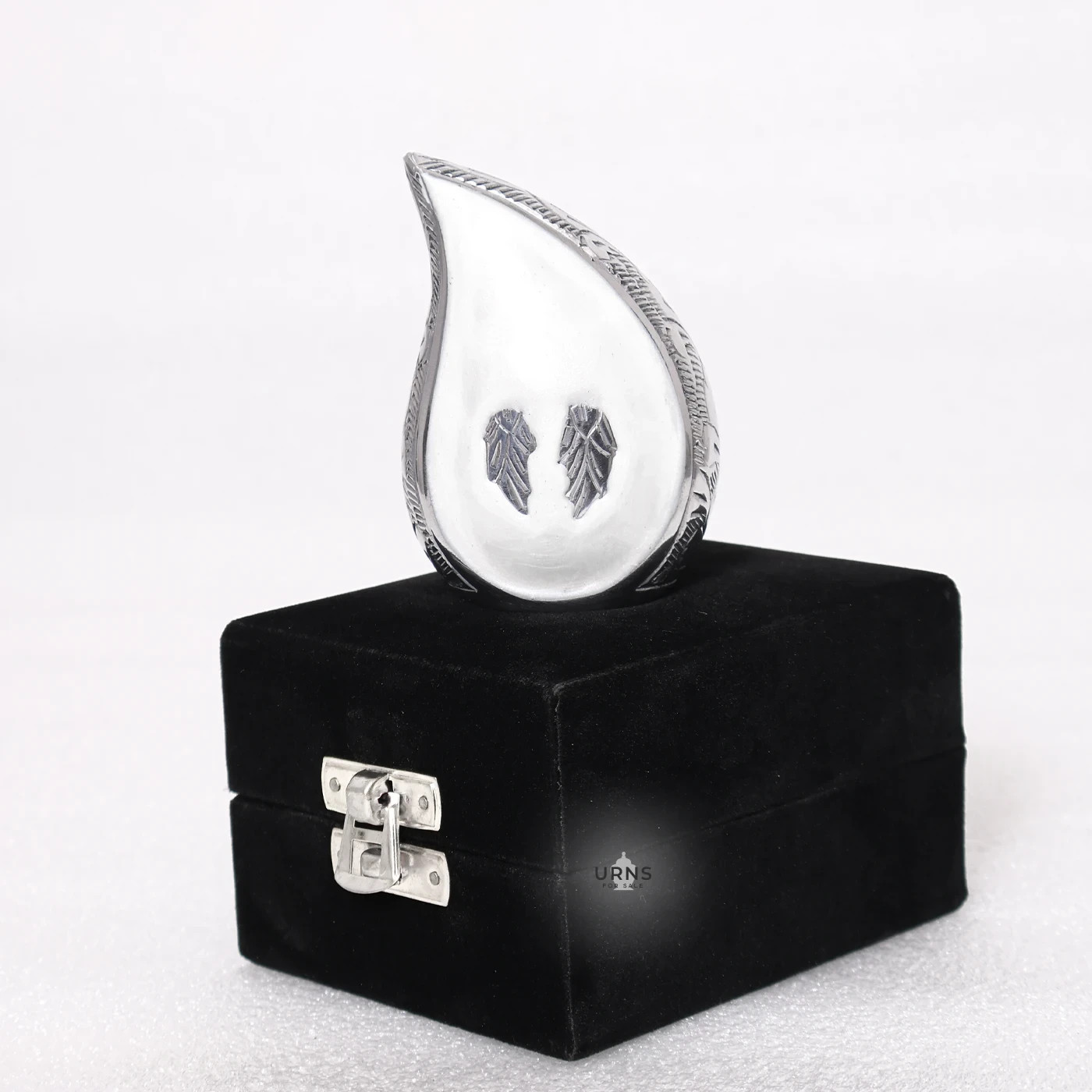Angel Wing Decorative Teardrop Keepsake Urn for Ashes