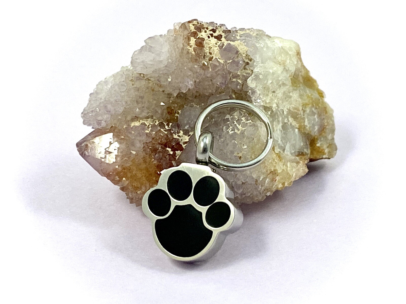 Pet Cremation Jewelry Necklace Pendant Urn Holds Ash Paw Print Dog Cat Memorial