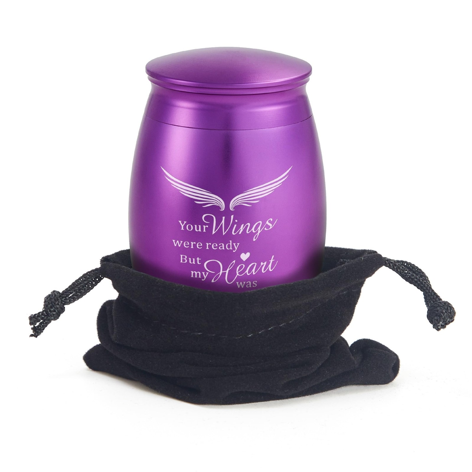 Mini Keepsake Urn for Adult Ashes Female/Mom/Women/Grandma with Angel Wings, …
