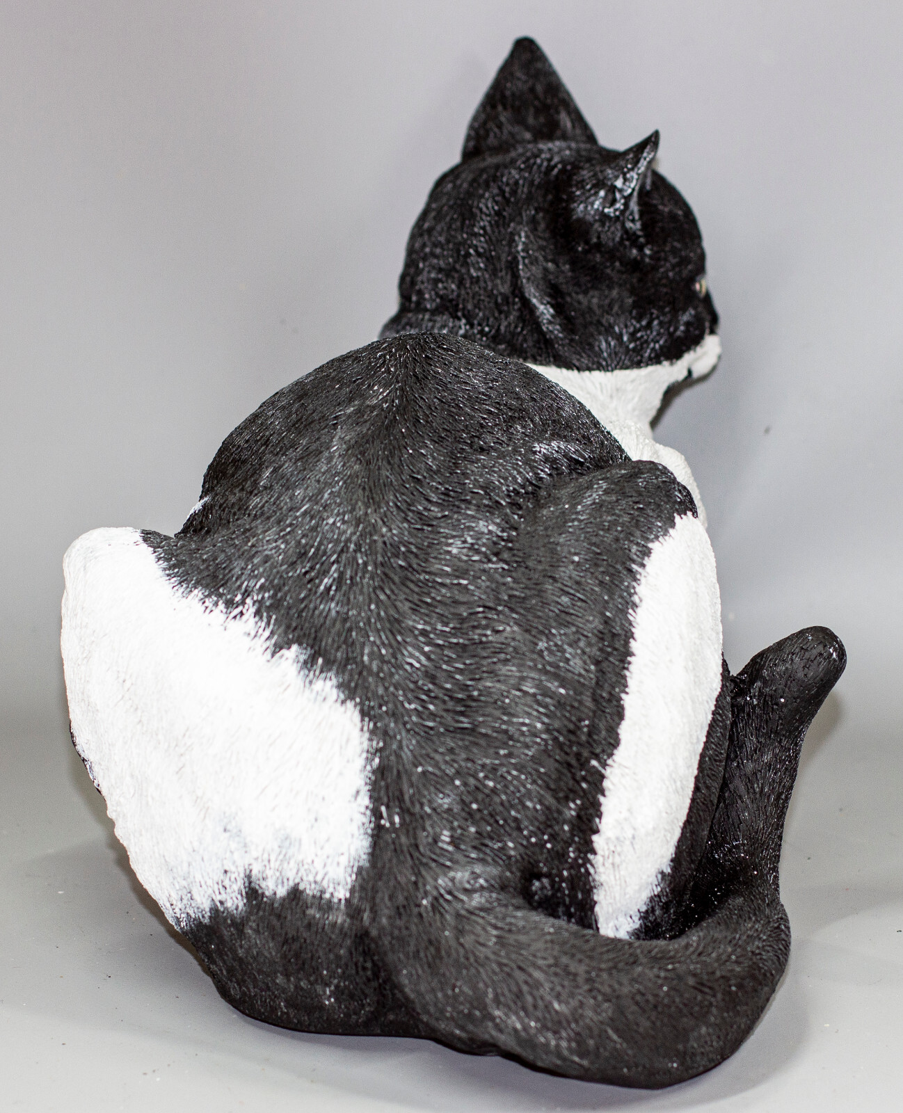 Unique Urn Tuxedo Cat Ashes Memorial Statue Pet Loss Animal Grave Decor Keepsake