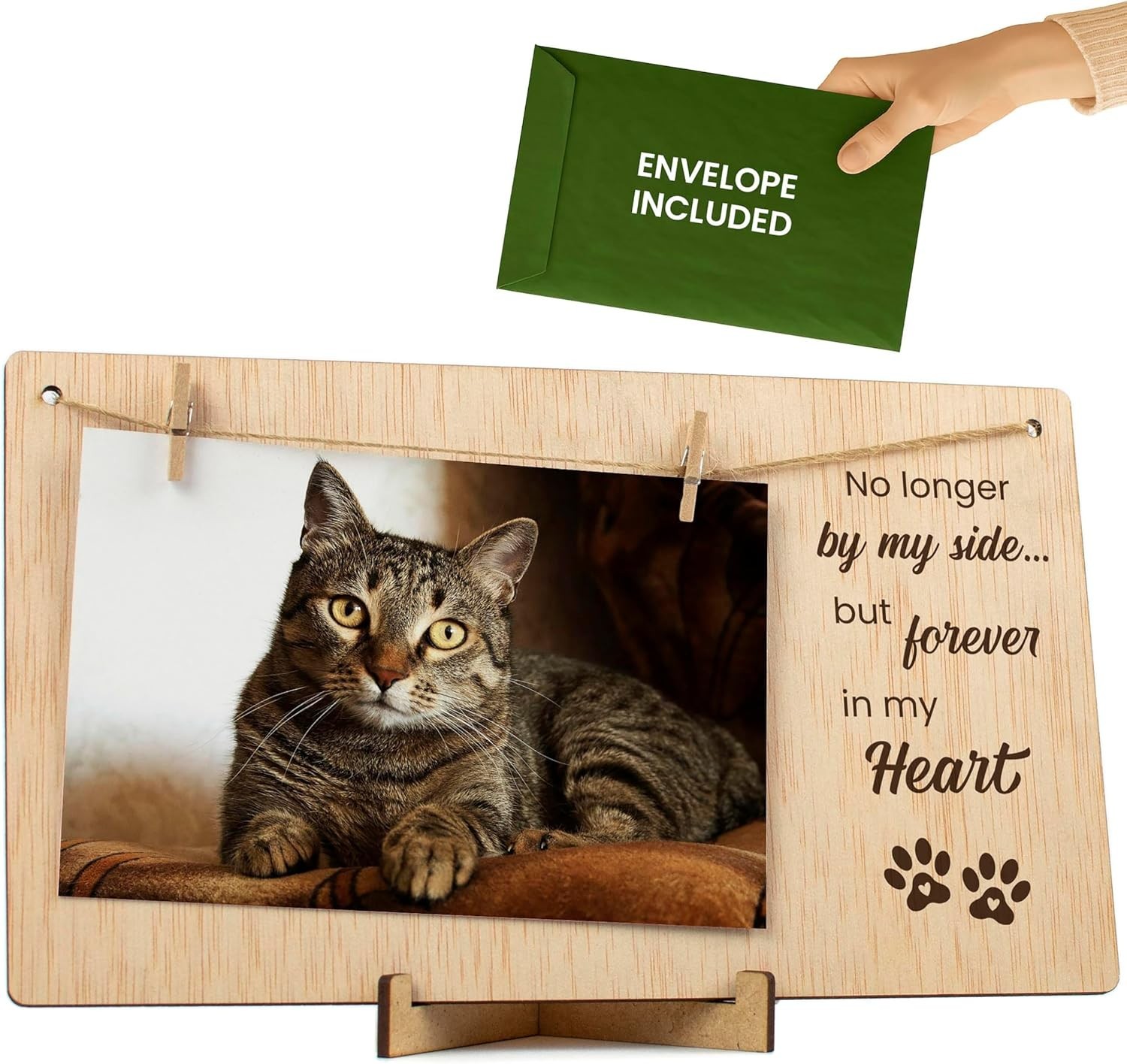 Pet Memorial Picture Frame, Sympathy Gifts for Loss of Dog or Cat, Bereavemen…