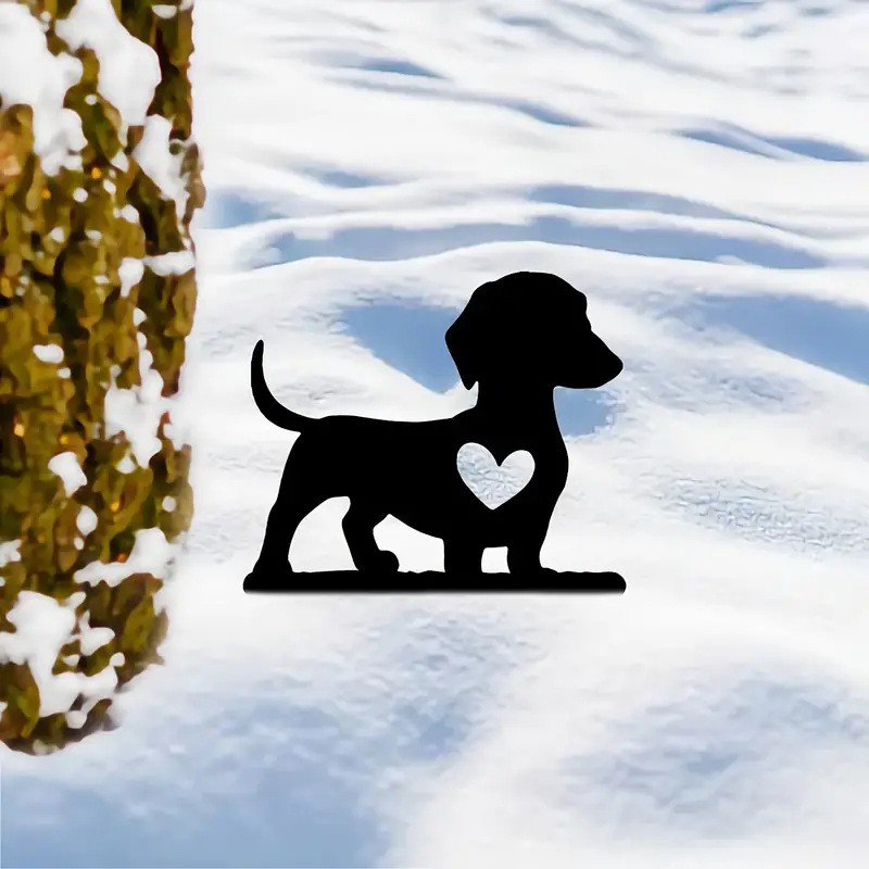 Dog Memorial Garden Stake Grave Marker Pet Loss Yard Decor Gift Heart