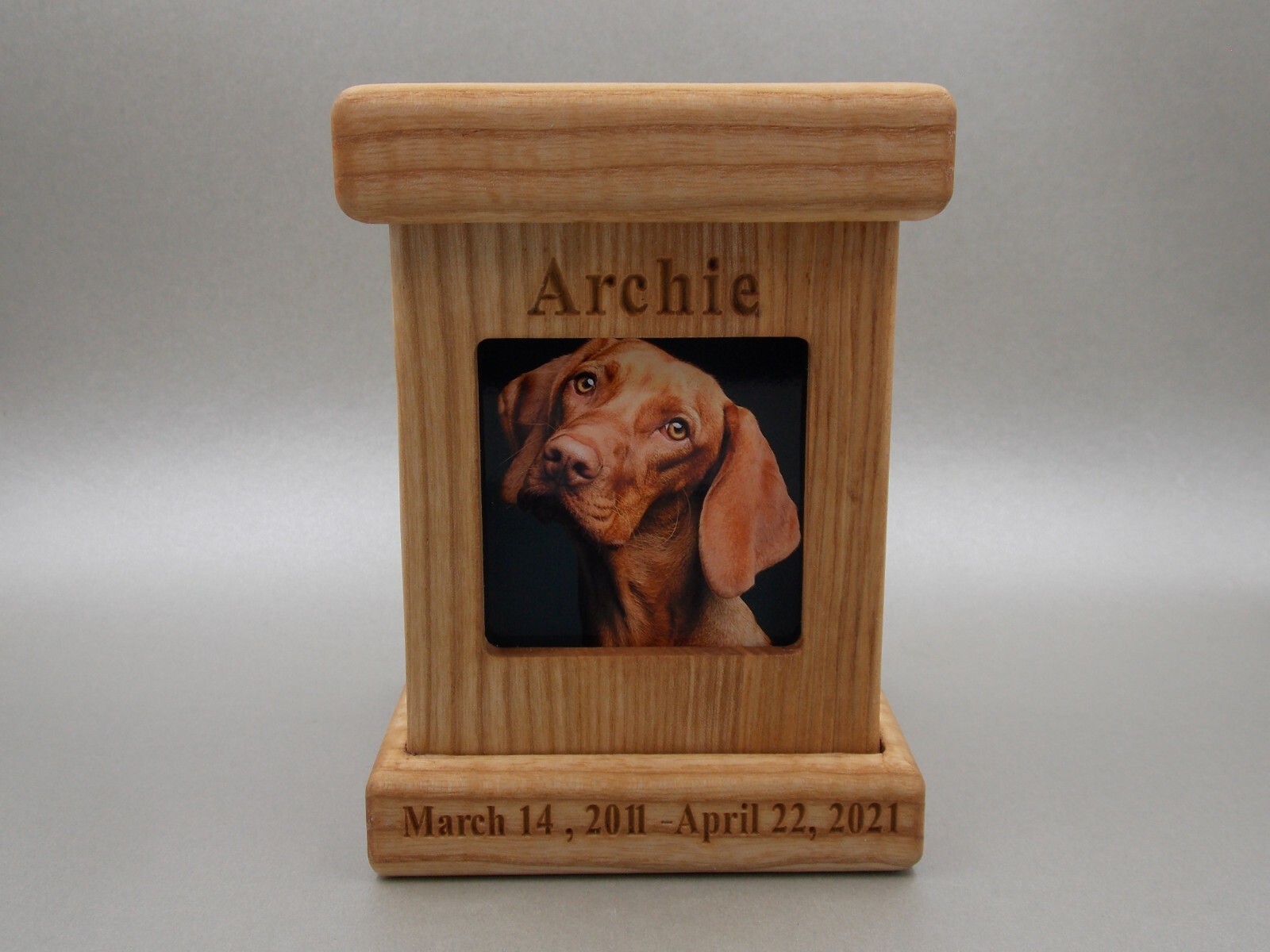 Pet memorial urn wooden cremation urns ashes for dog keepsake urn memorial box