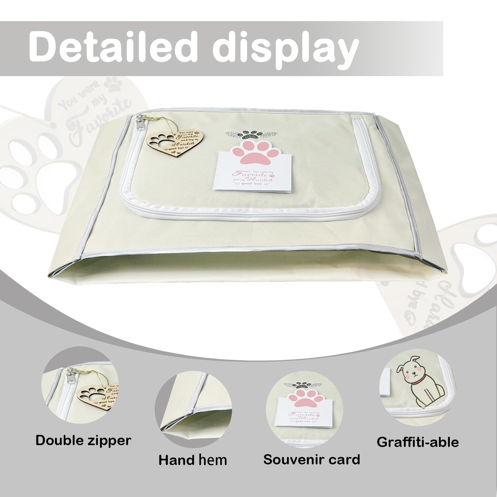 Lzhtime Pet Burial Eco Friendly Pet Body Bag Suitable For All Kinds Of Pets Pet