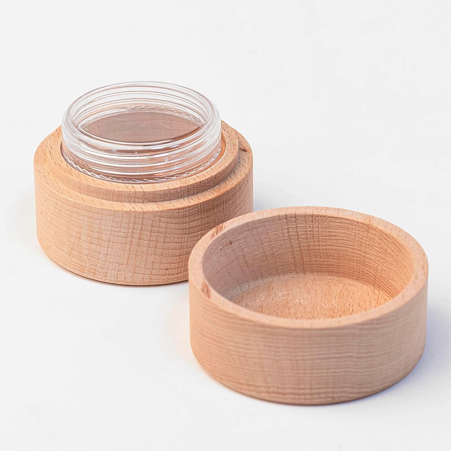 Heart-Shaped Wooden Pet Urn with Acrylic Keepsake Box