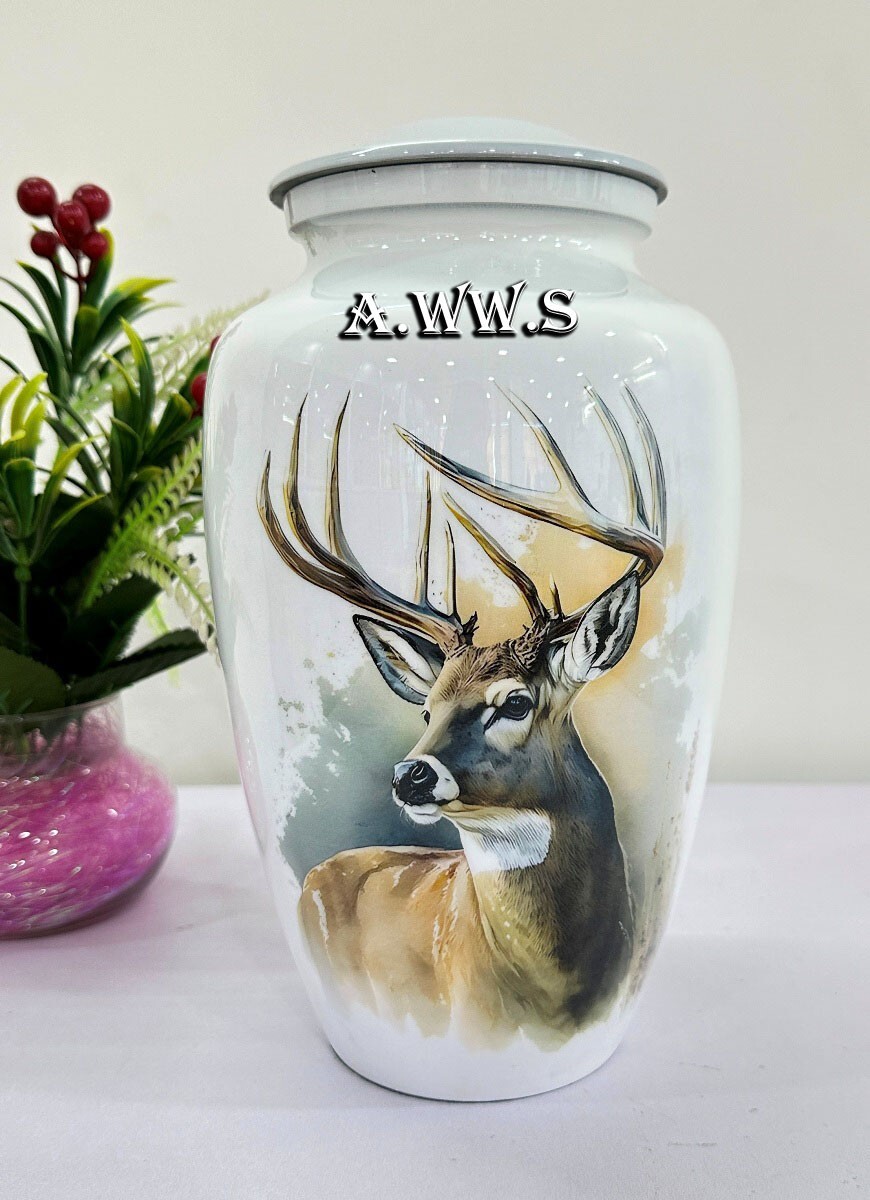 Cremation Urn Memorial Jar Pot Container | Full Size Urn for Funeral Ashes
