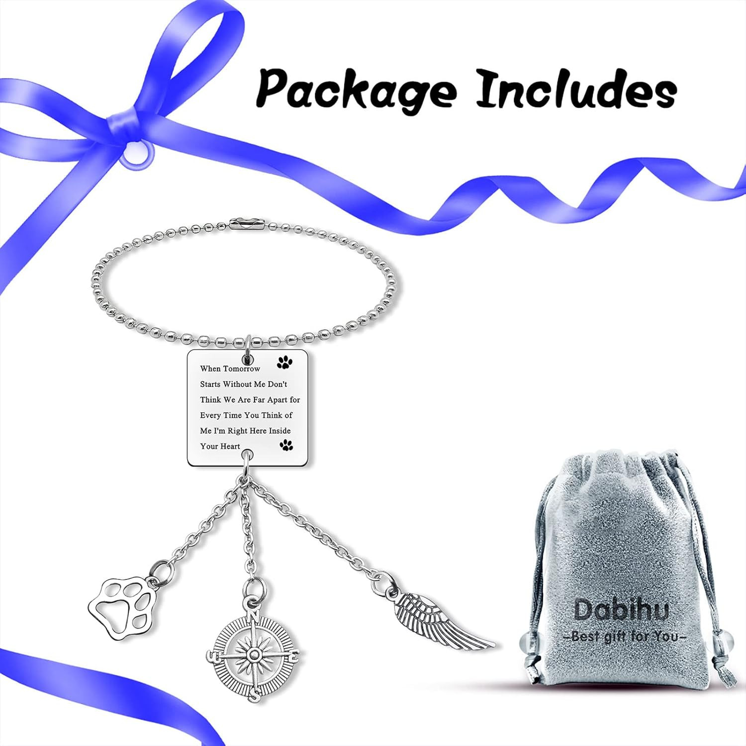 Loss of Pet Gifts Hanging Ornaments Car Pendant for Home Vehicle Dog Memorial Gi