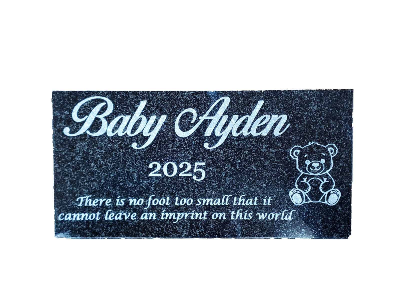 Custom Baby Grave Marker Custom Infant Headstone Child Garden Memorial Stone t15