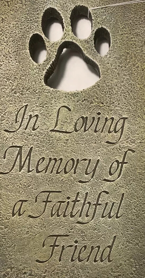9″H PET MEMORIAL GARDEN STONE