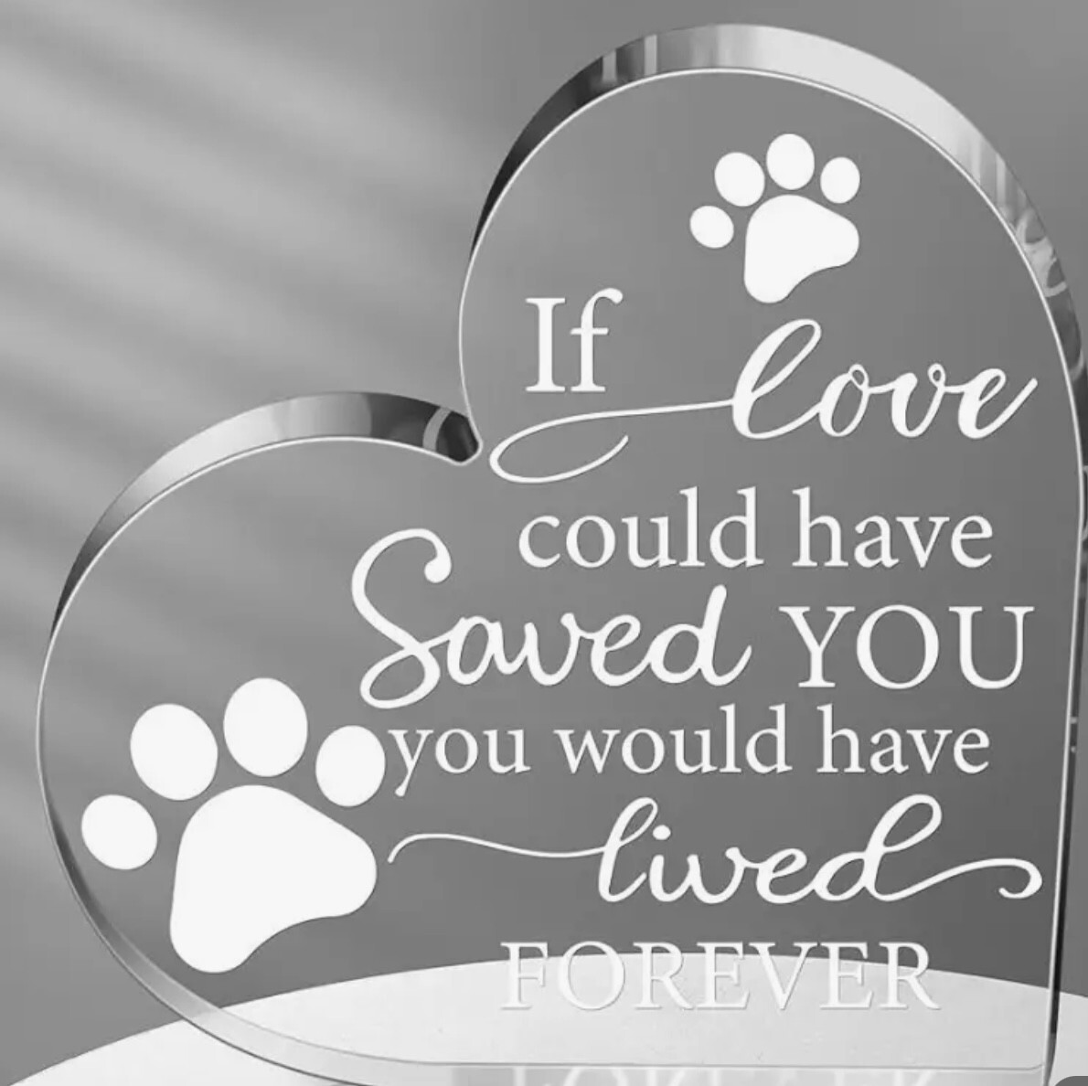Pet Memorial Heart Remembrance and Bereavement Gift, 12 Variants For Pet Lovers