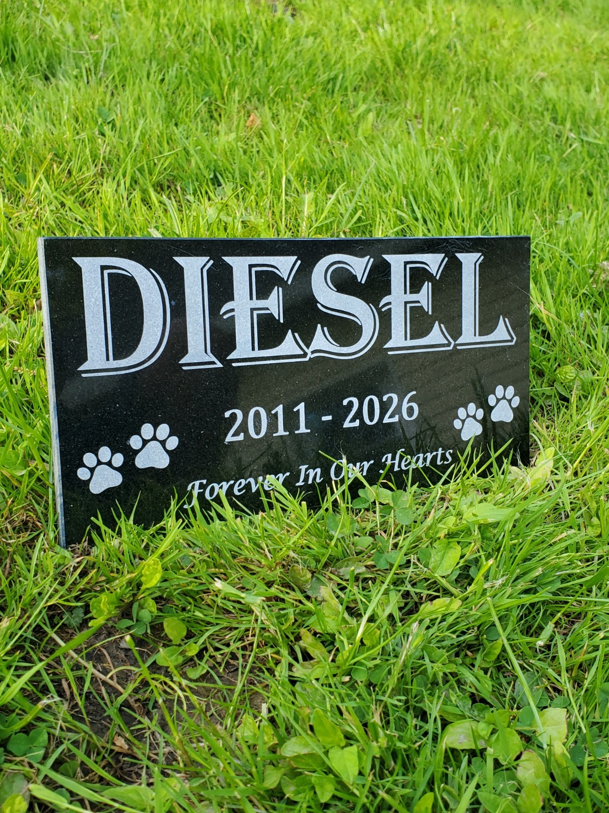 Pet Memorial Grave Stone Marker | Dog Cat Headstone Tombstone Pet Loss Gift t24