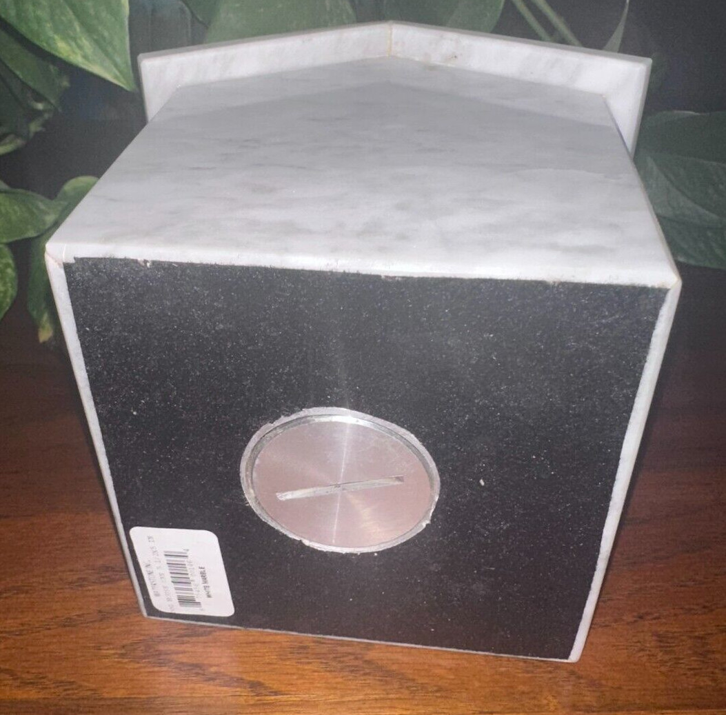 Natural white marble pet urn memorial for dog cat cremains handmade doghouse