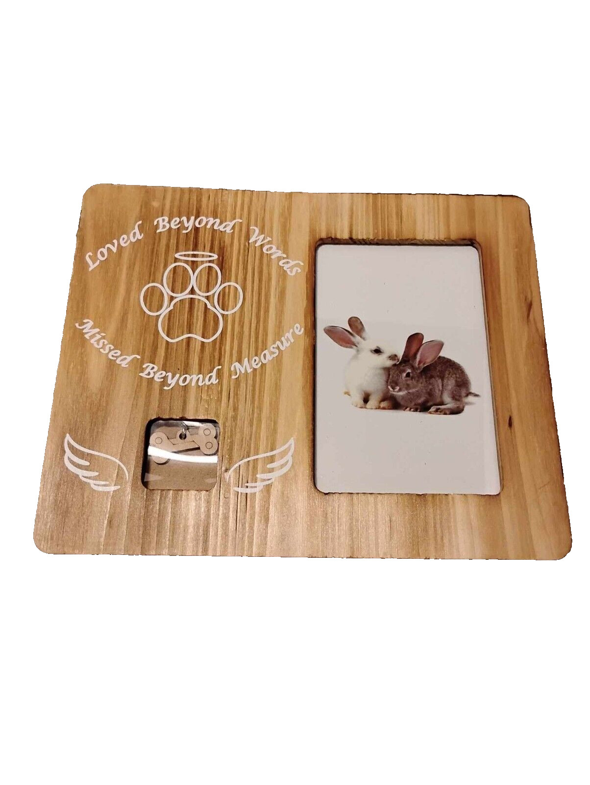 Unfinished Wood Frame Pet Memorial Picture