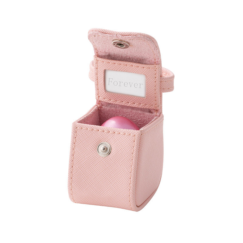 Popo Color:Pink Small Keepsake Urn for Human Ashes Brass with Mini Pouch