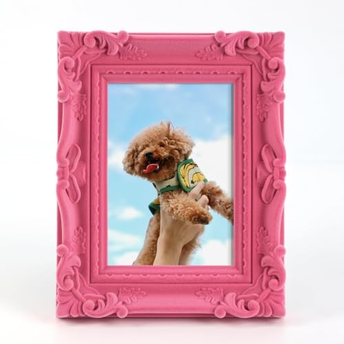 4×6 Pink Picture Frame for Drwaings Prints, Small Colorful 4×6″ S002-Rose Pink