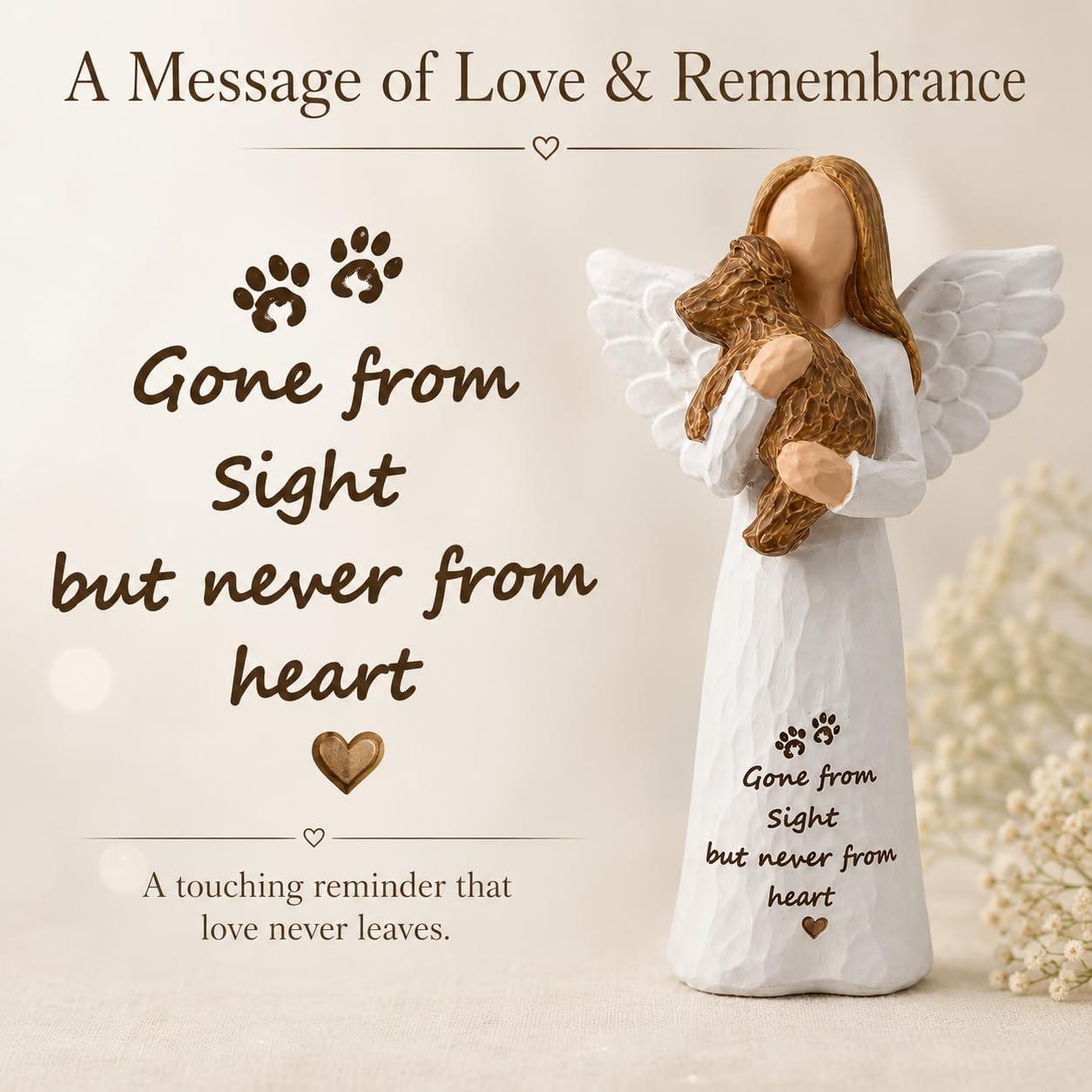 Dog Memorial Gift for Loss of Dog, Pet Loss Sympathy Gifts, in Memory Angel F…