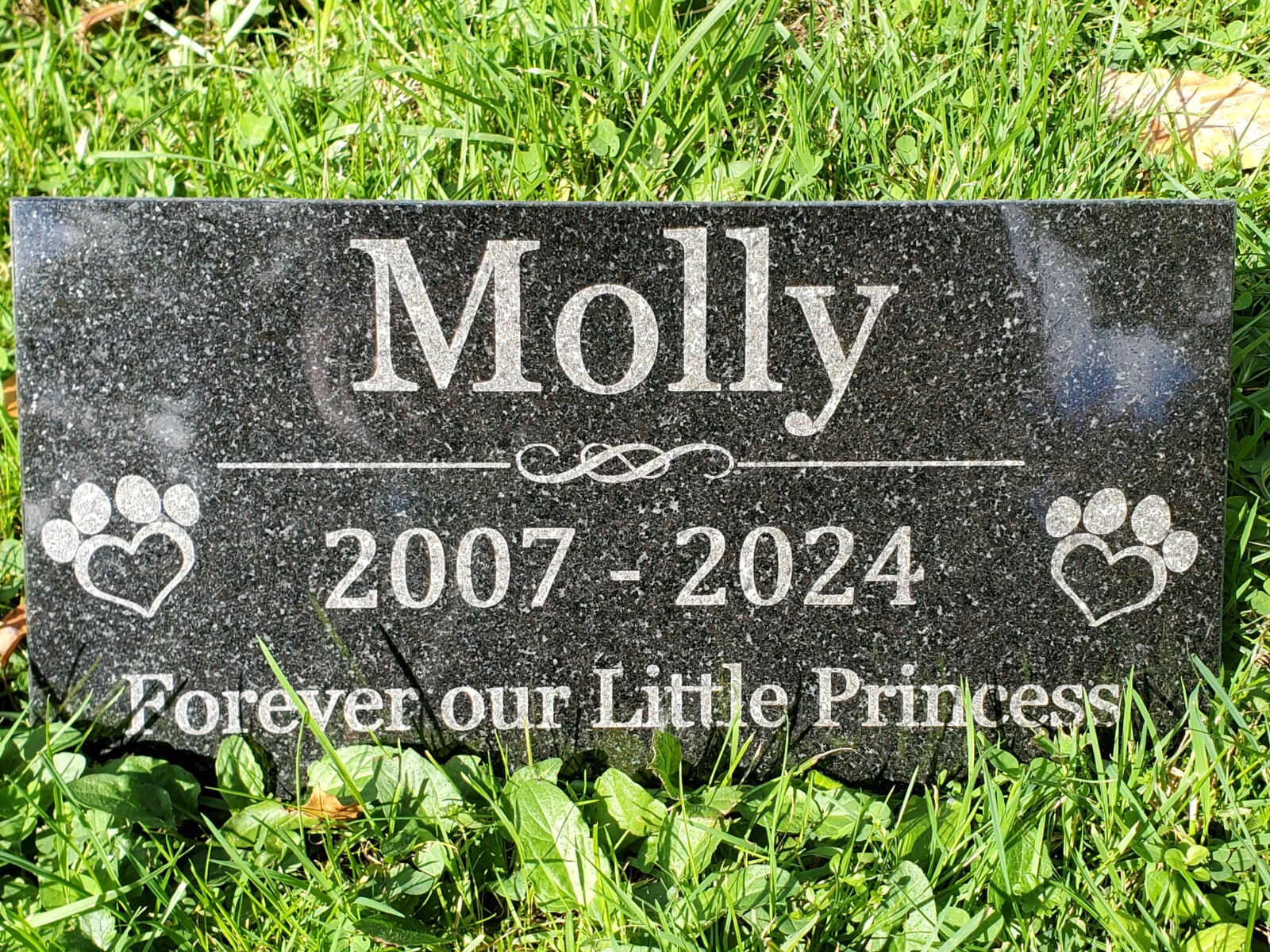 Pet Memorial Grave Stone Marker | Dog Cat Headstone | Tombstone Garden Gift t11