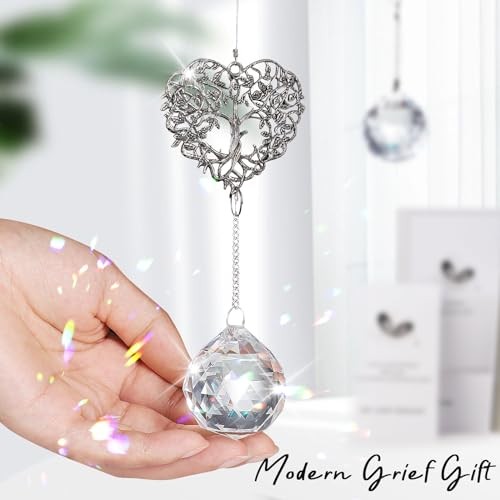 Modern Sympathy Gift for Loss of Mom – Tree Life Heart Design Heart-shaped Tree