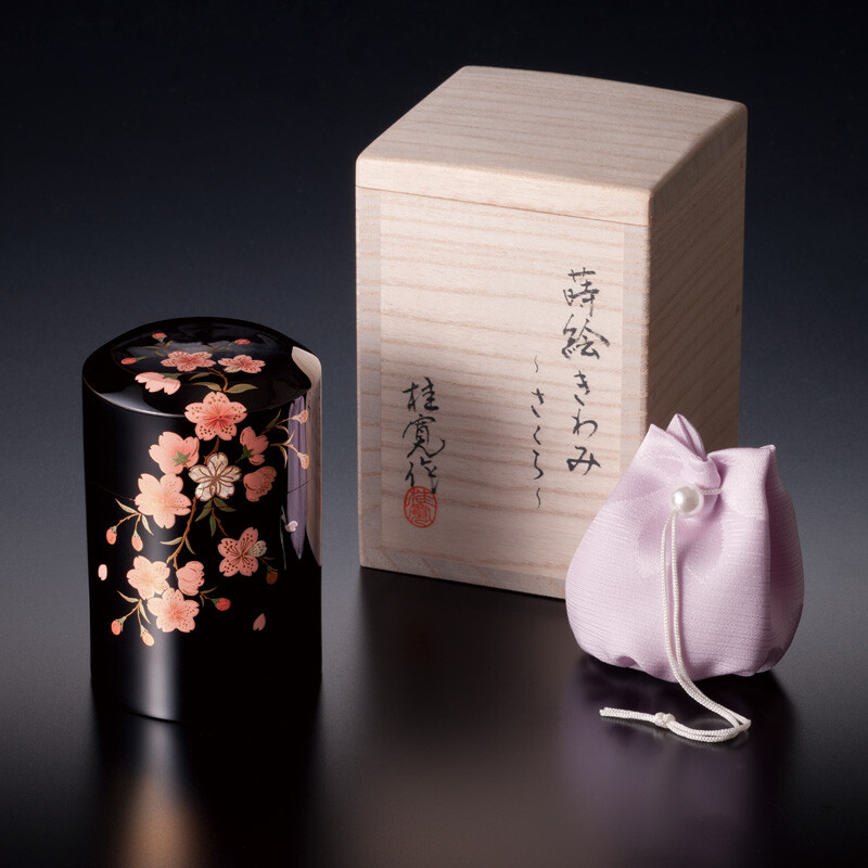 Kiwami Makie Beauty of the Four SeasonSmall Keepsake Urn for Human Ashes Lacquer