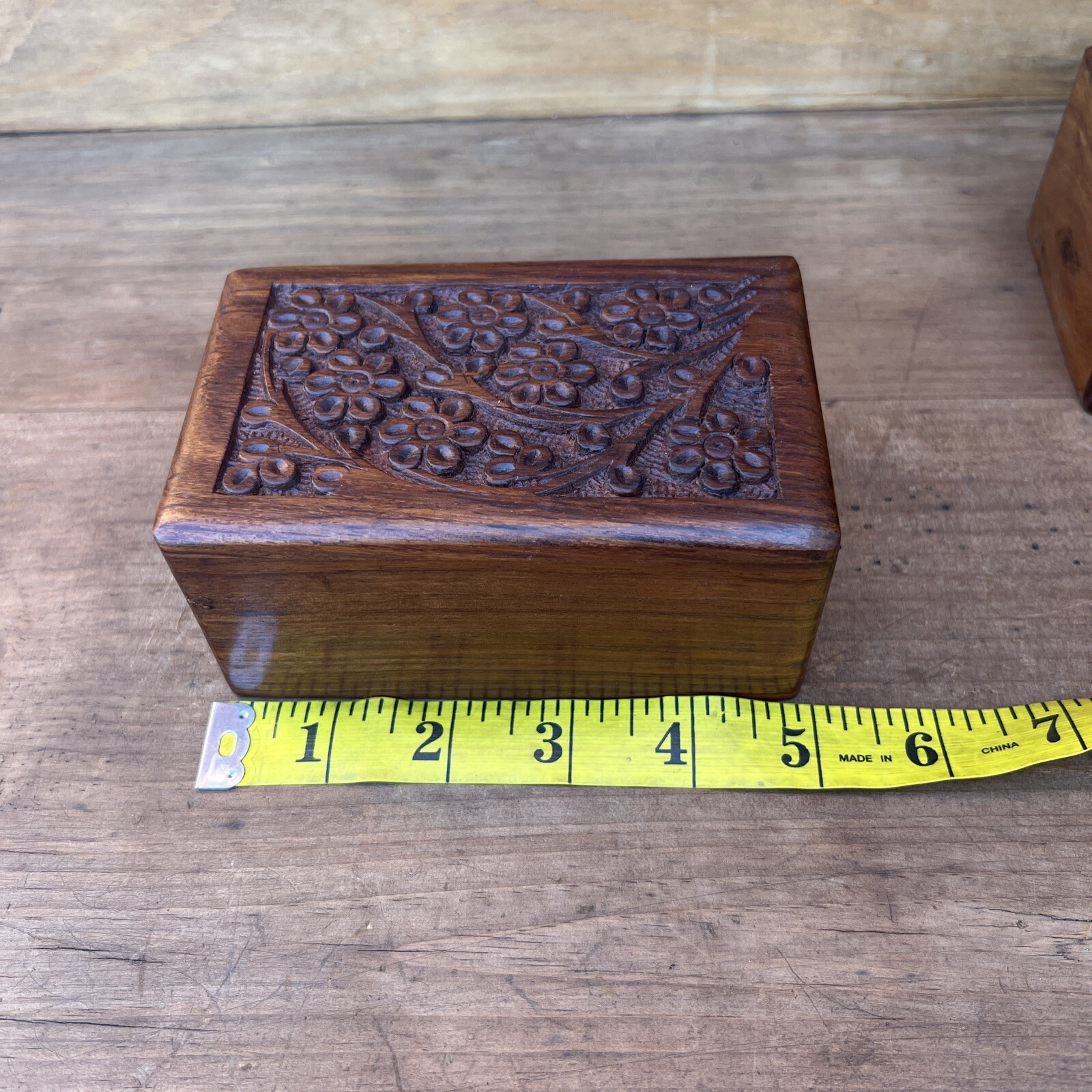 Tree of Life Pet Urn SMALL Keepsake Engraved Wooden Natural Rosewood Box