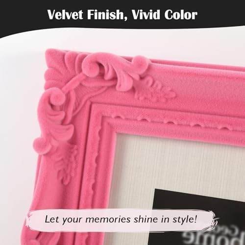 4×6 Pink Picture Frame for Drwaings Prints, Small Colorful 4×6″ S002-Rose Pink