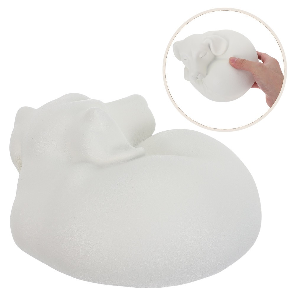 Sleeping Pet Memorial Urn, Resin Cremation Keepsake, Indoor Pet Tribute, Small