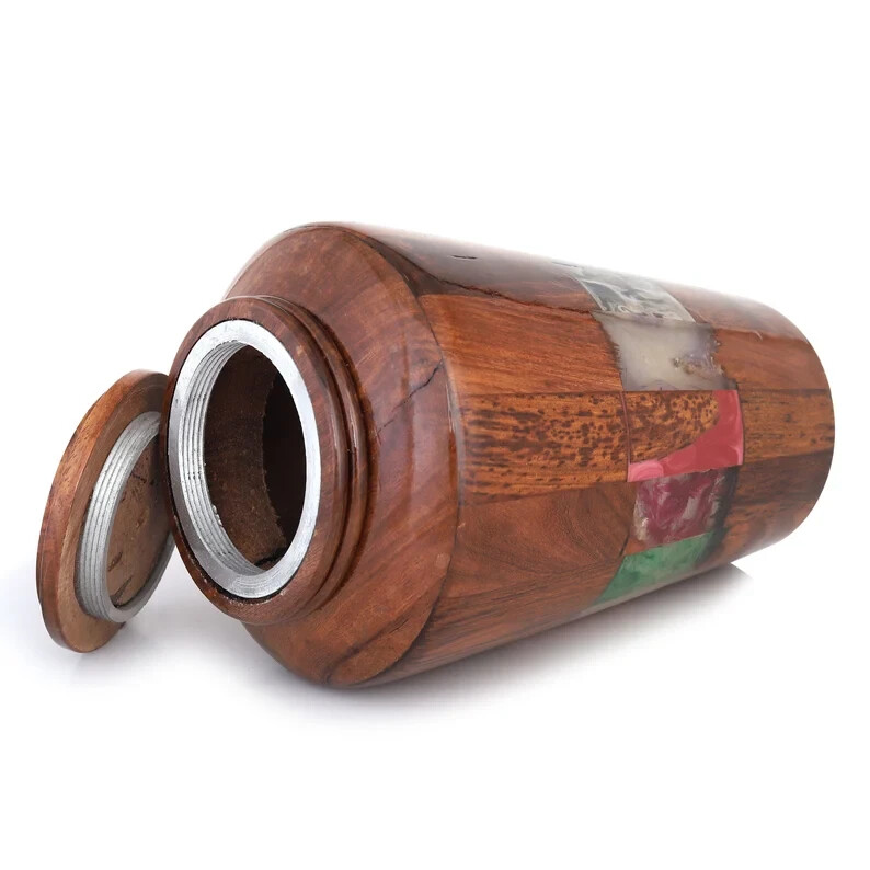 Wooden Urns for Human Ashes Adult Male Female – Cremation Urn Large Wood Urn Box