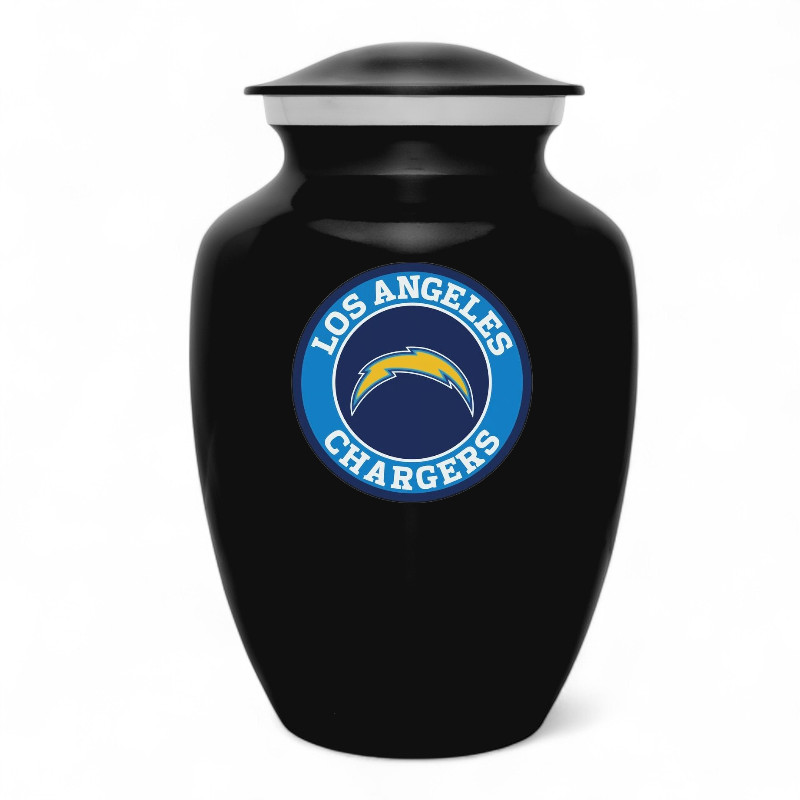 Los Angeles Chargers Football Style Cremation Urn Adult Ashes Metal 8 Inch Urns