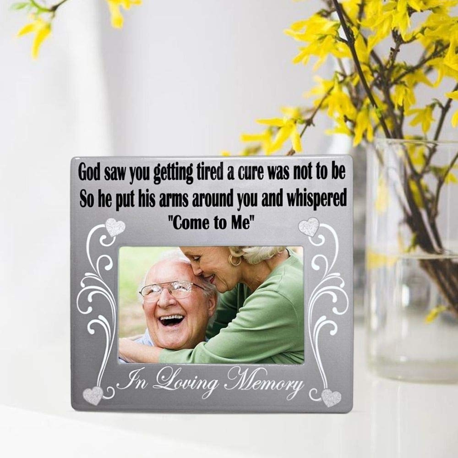 In Loving Memory Picture Frame for Loss of Loved One – Sympathy Memorial P