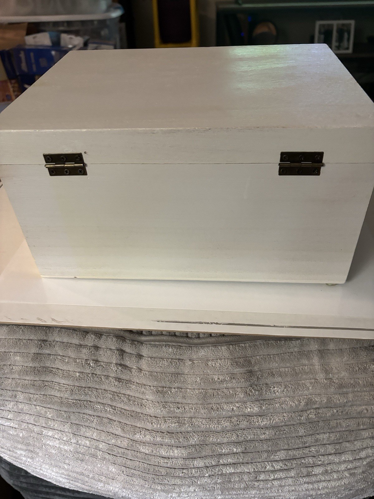 Pet Cremation Box-Orange Paws On Yellow And White-Free Mini Urn With Every Box