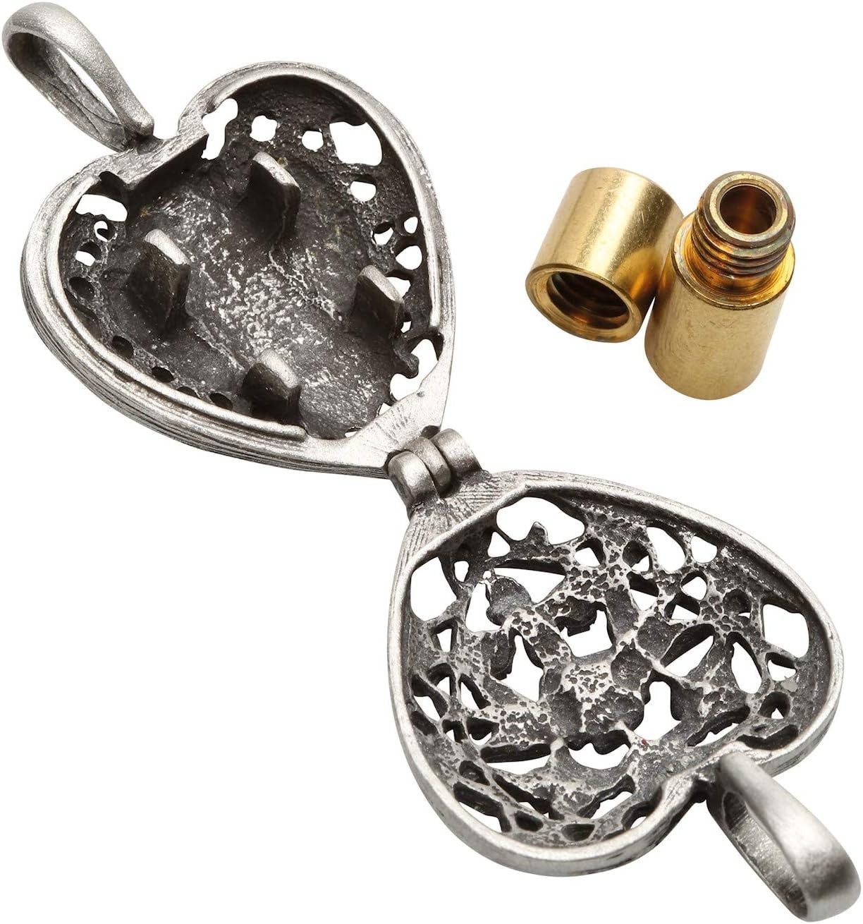 Paw Prints on My Heart Pet Memorial Frame with Ash Vial for Keepsakes Silver