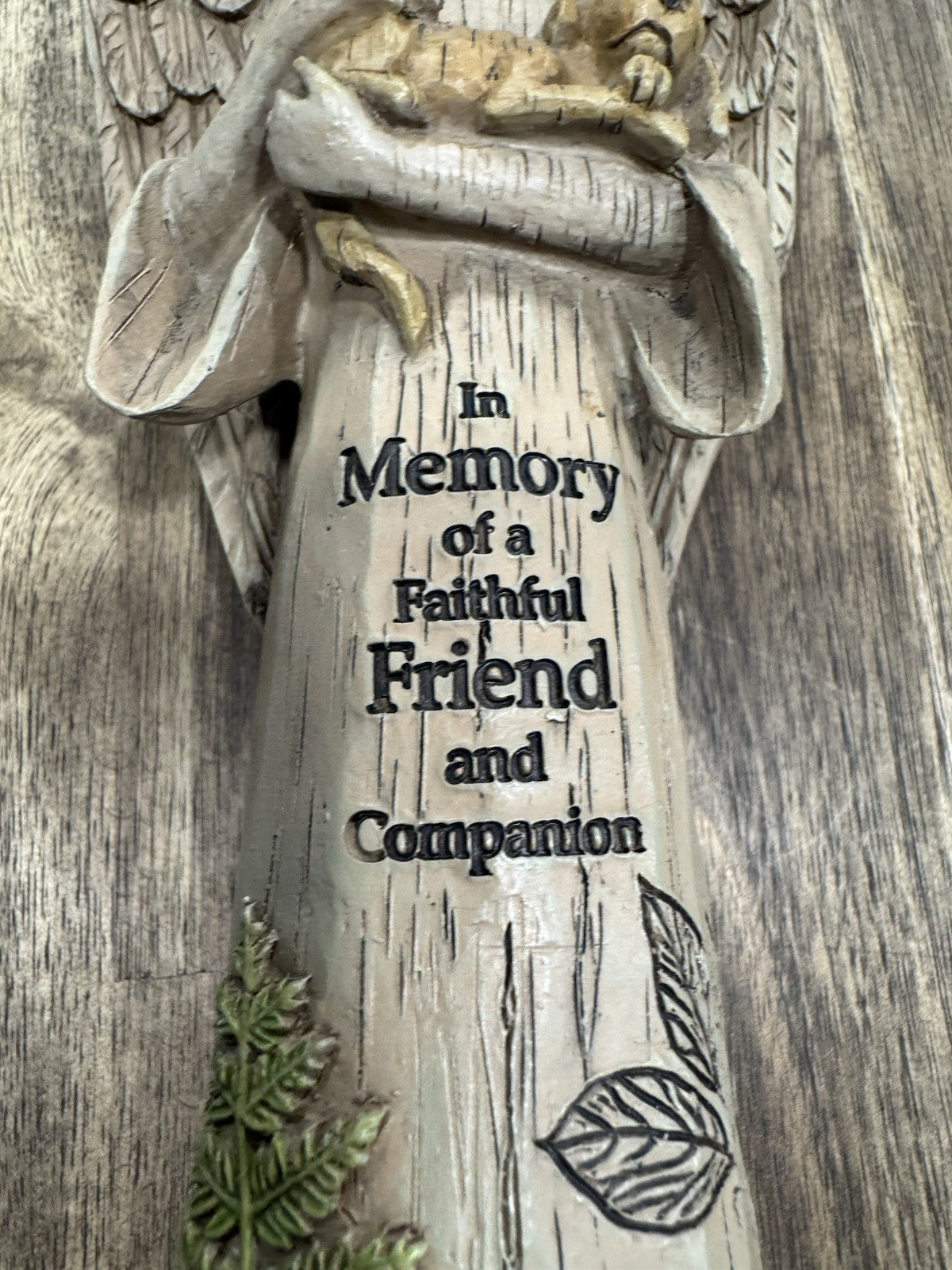 In Memory of a Faithful Friend Dog Memorial Angel Figurine, Pet Loss Gift