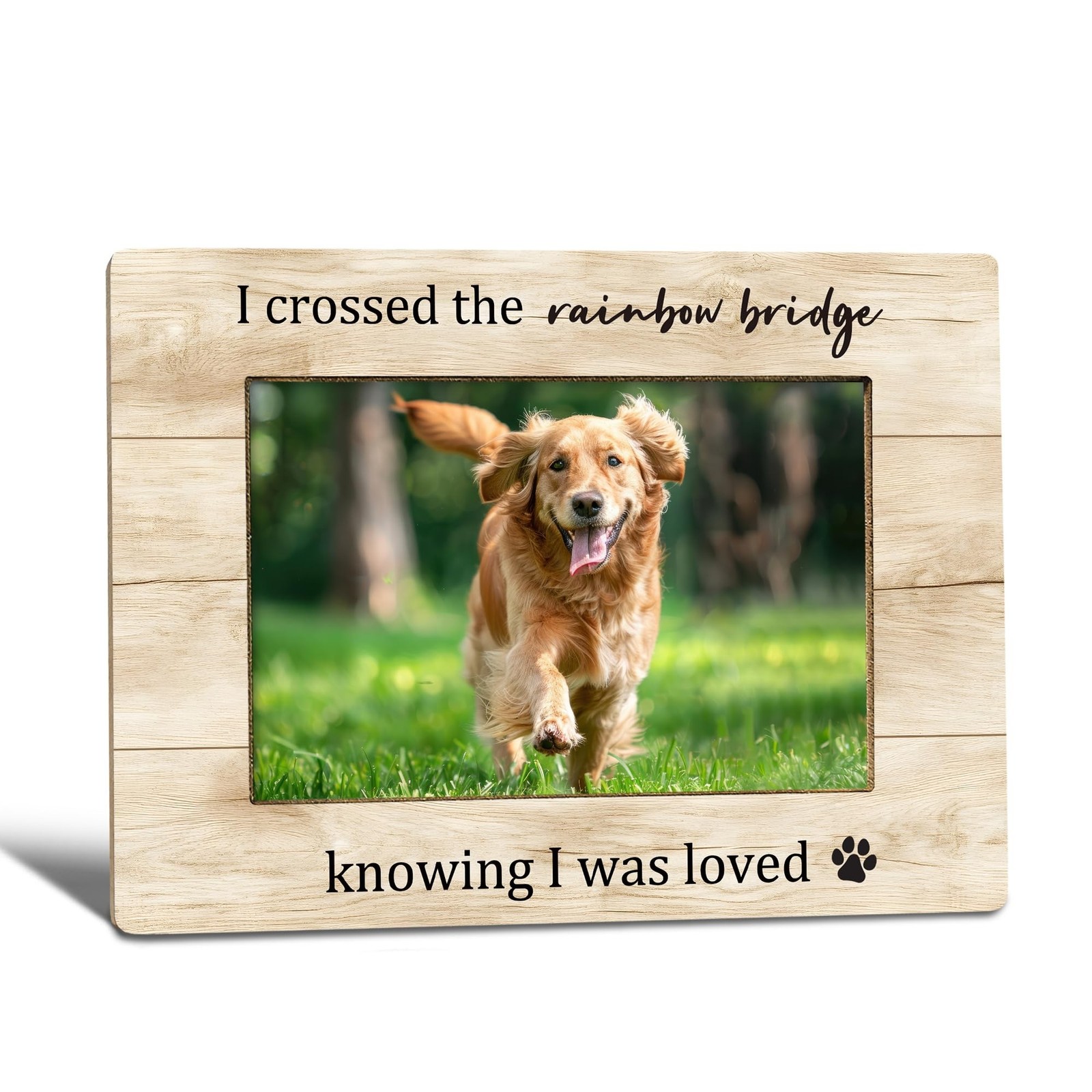 Pet Dog Memorial Picture Frame, Sympathy Bereavement Gifts for Loss of Dog Ca…