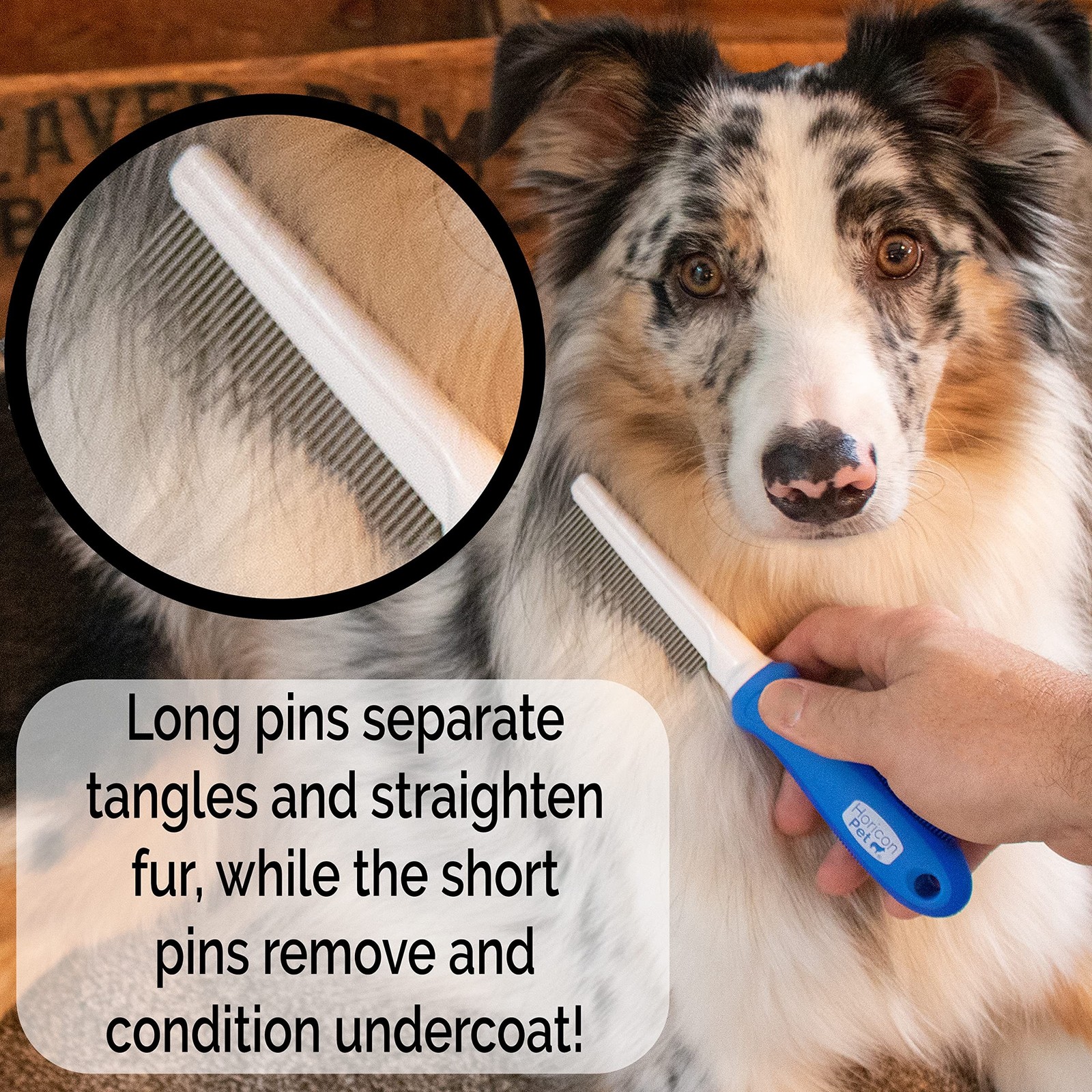 Detangling and Grooming Dog Comb Set for Dogs, Cats, Small Animals