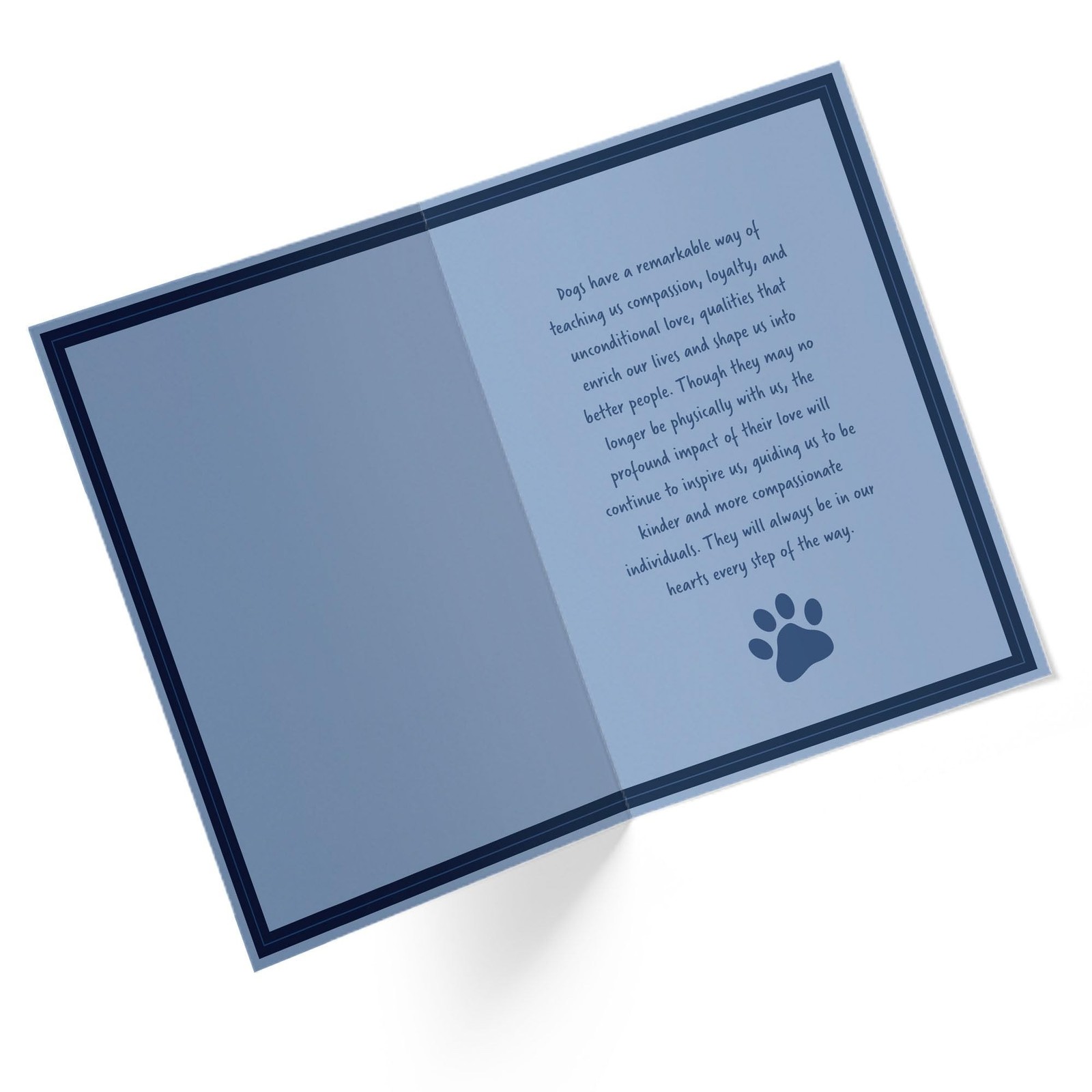 Dog Sympathy Card | Your Purchase Helps Animals In Need | 5”x7.5” |
