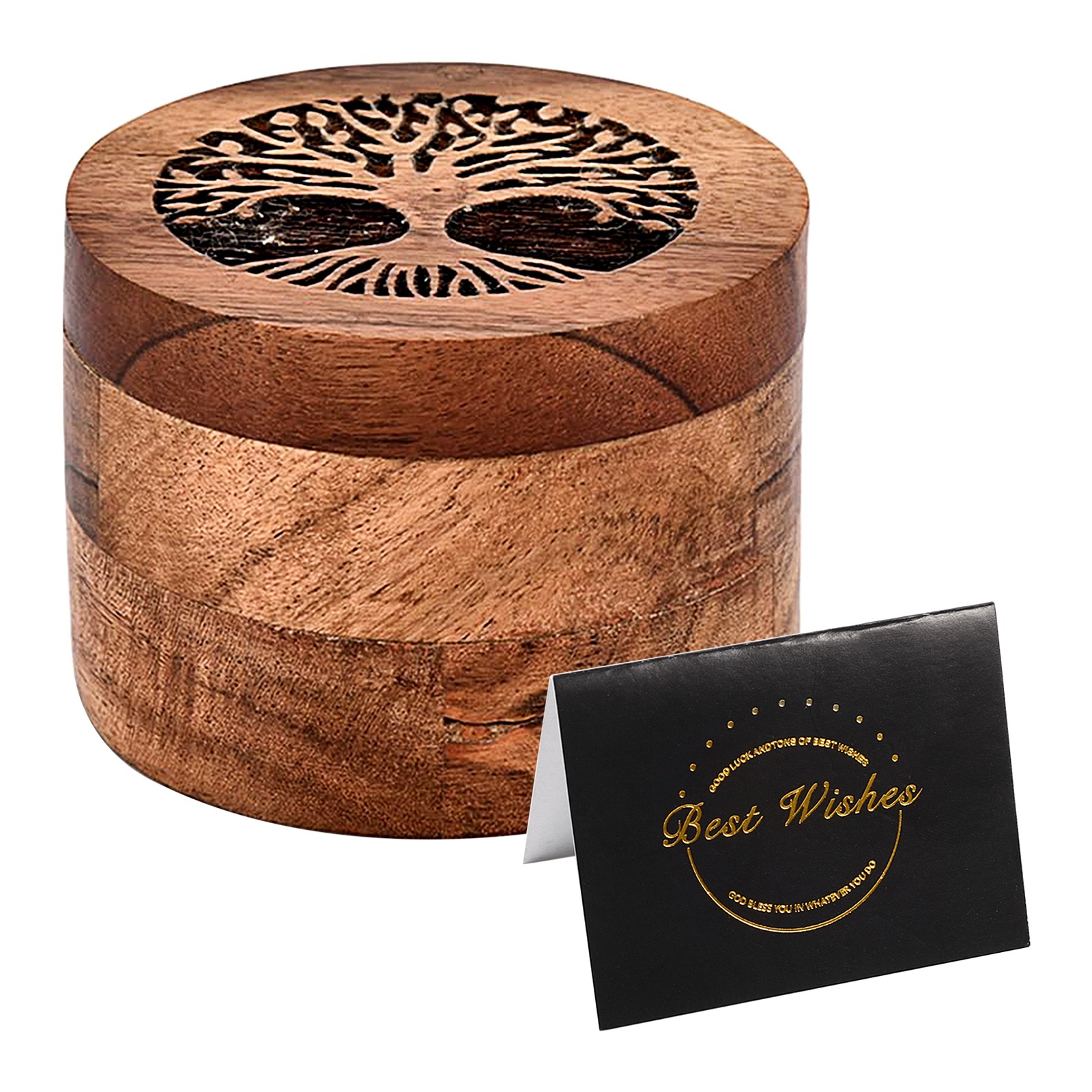 Tree of Life Wooden Pet Dog Cat Keepsake Handcrafted Ashes Urn Memorial Gift