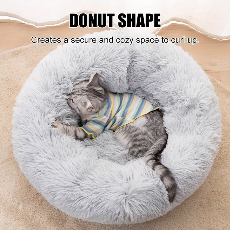 Non-Slip Dog Or Cat Beds Multiple Sizes, Calming Pet Beds For Indoor Cat Kennel